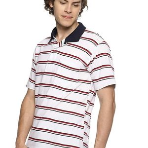 Tommy Hilfiger Striped Short Sleeve Polo- Sz M